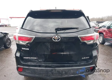 2016 Toyota Highlander Le Plus V6 from USA, damaged, VIN 5TDBKRFH4GS233004